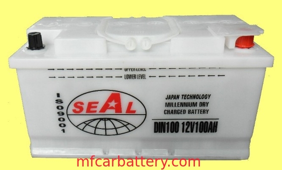 12V DIN100 75 AH Sealed Dry Charged Battery For Mercedes